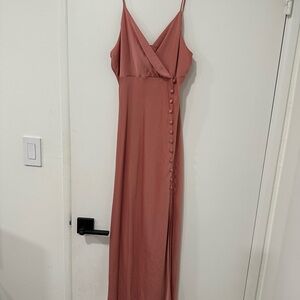 Zara Dusty Rose Maxi Dress